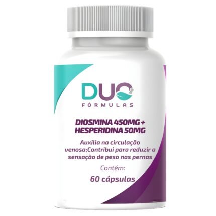 Diosmina 450mg + Hesperidina 50mg – Circulação, Pernas Cansadas e Varizes | 60 Cápsulas